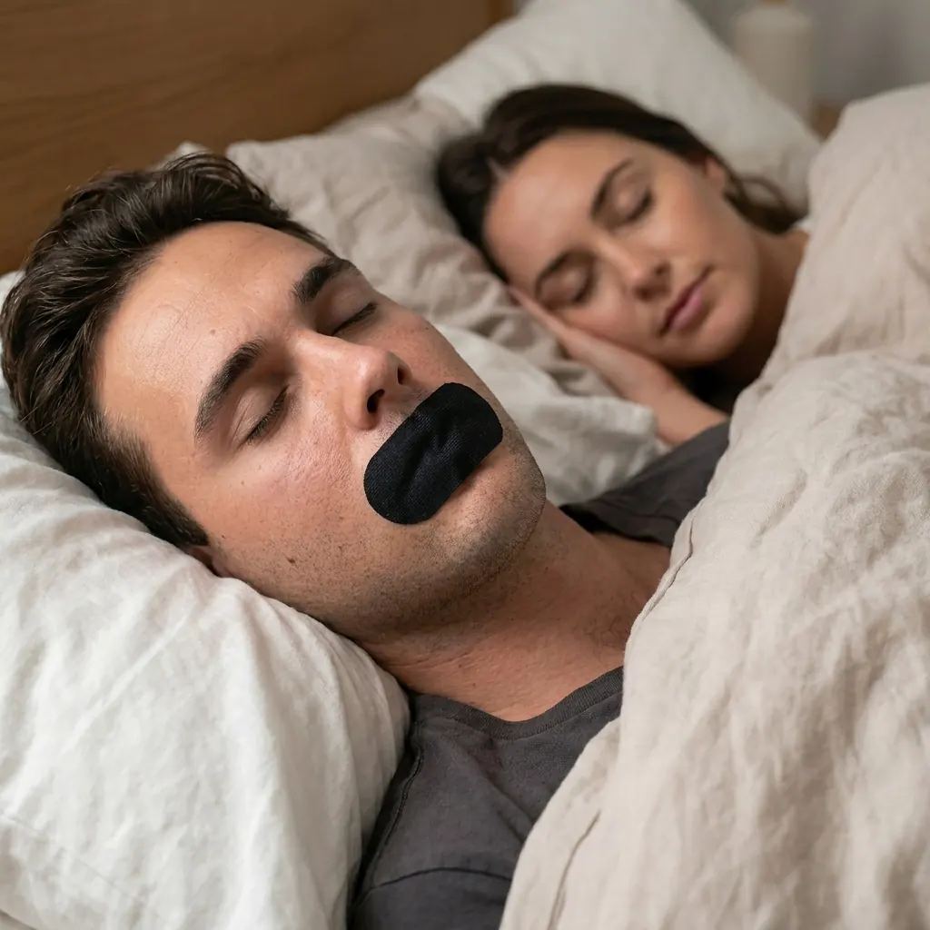 Mouth tape for snoring — peaceful sleep with EasyBreath